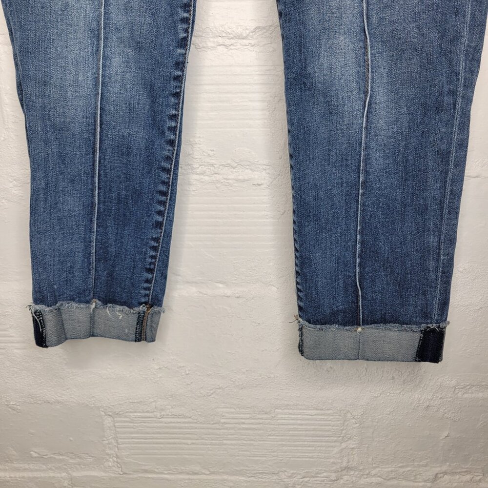 Kut From The Kloth Women's Size 8 Jeans Amy Crop Straight Leg Cuffed - Picture 5 of 8